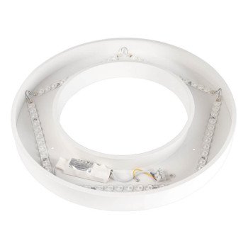 LED lubų šviestuvas, 36W, baltas, apvalus, šilta balta šviesa