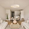LED lubų šviestuvas, 36W, baltas, apvalus, šilta balta šviesa
