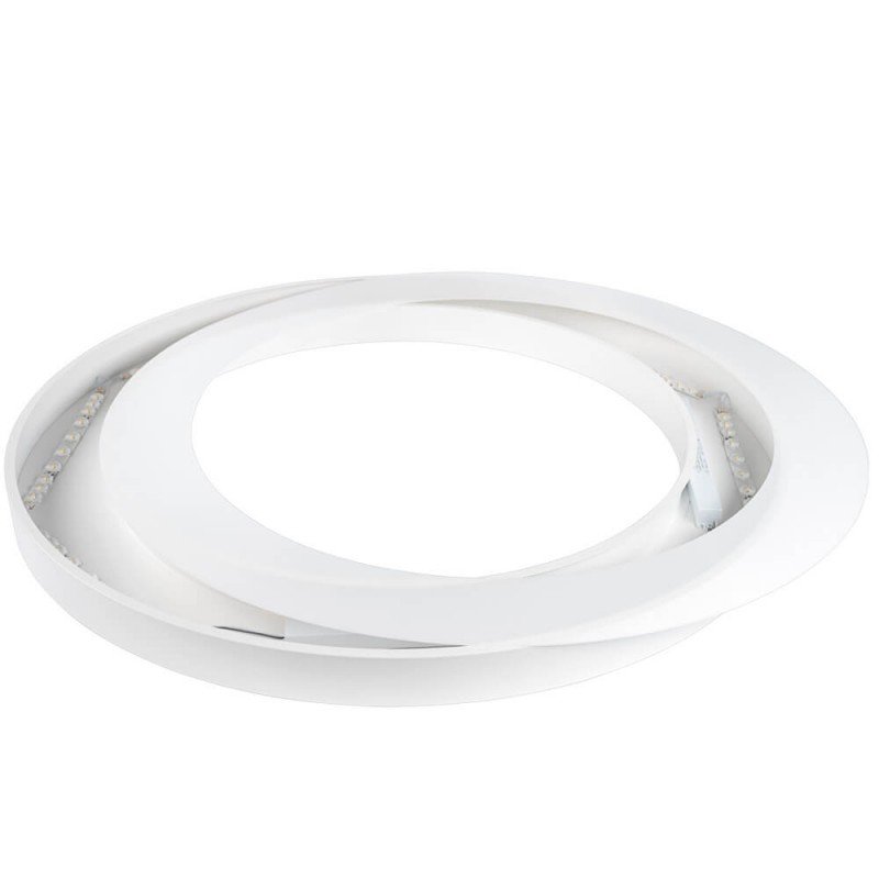 LED lubų šviestuvas, 64W, baltas, apvalus, šilta balta šviesa
