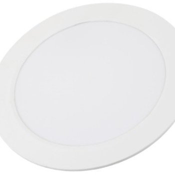 LED mini panelė, plona, foninė, apvali, 12W, šalta balta šviesa