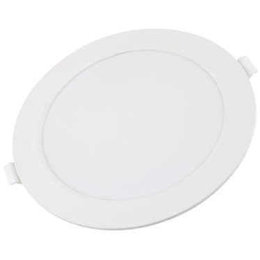 LED mini panelė, plona, foninė, apvali, 24W, šilta balta šviesa