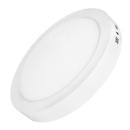 LED paviršinė mini panelė, apvali, 6W, šalta balta šviesa