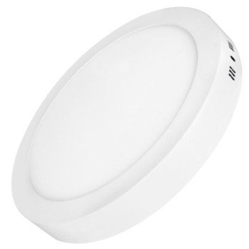LED paviršinė mini panelė, apvali, 6W, šilta balta šviesa