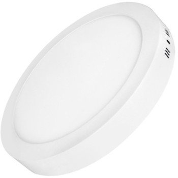 LED paviršinė mini panelė, apvali, 18W, šilta balta šviesa