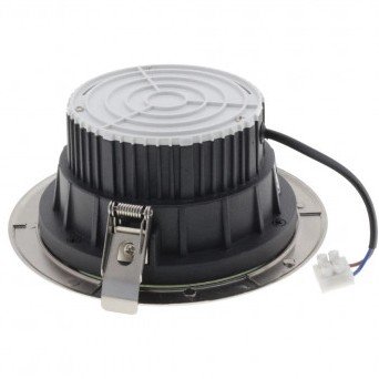 LED šviestuvas, apvalus, nerūdyjančio plieno, 20W, šilta balta šviesa