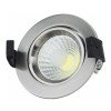 LED šviestuvas, apvalus, pasukamas, 8W, šalta balta šviesa LED šviestuvas, apvalus, pasukamas, 8W, šalta balta šviesa