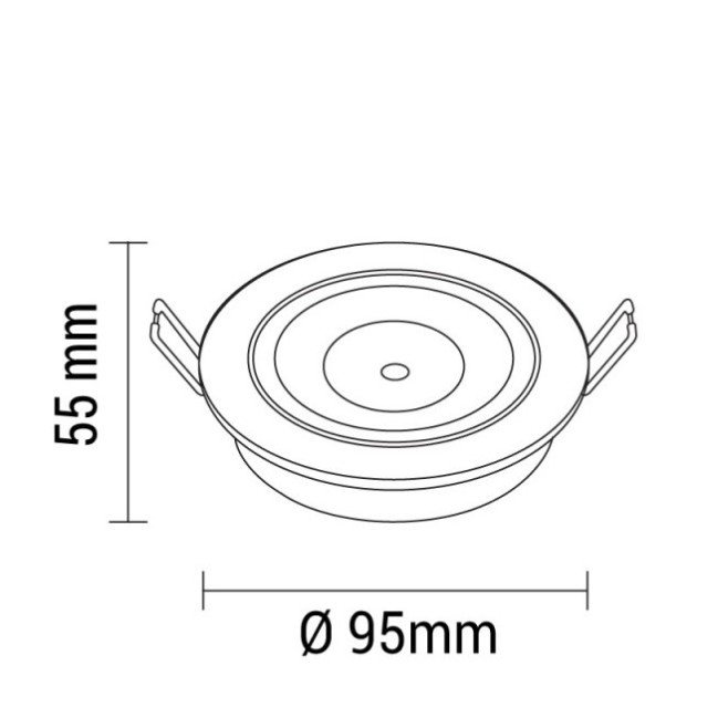 LED šviestuvas, apvalus, pasukamas, 8W, šalta balta šviesa LED šviestuvas, apvalus, pasukamas, 8W, šalta balta šviesa