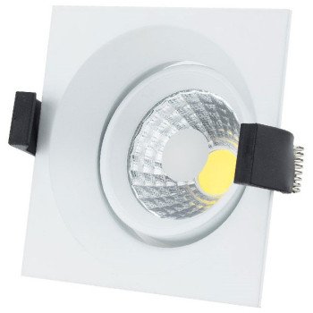 LED šviestuvas, kvadratinis, įmontuojamas, 8W, šalta balta šviesa