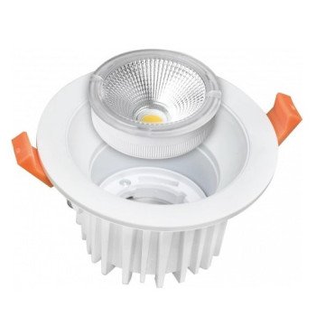 LED šviestuvas, apvalus, keičiamas LED, 25W, neutrali balta šviesa