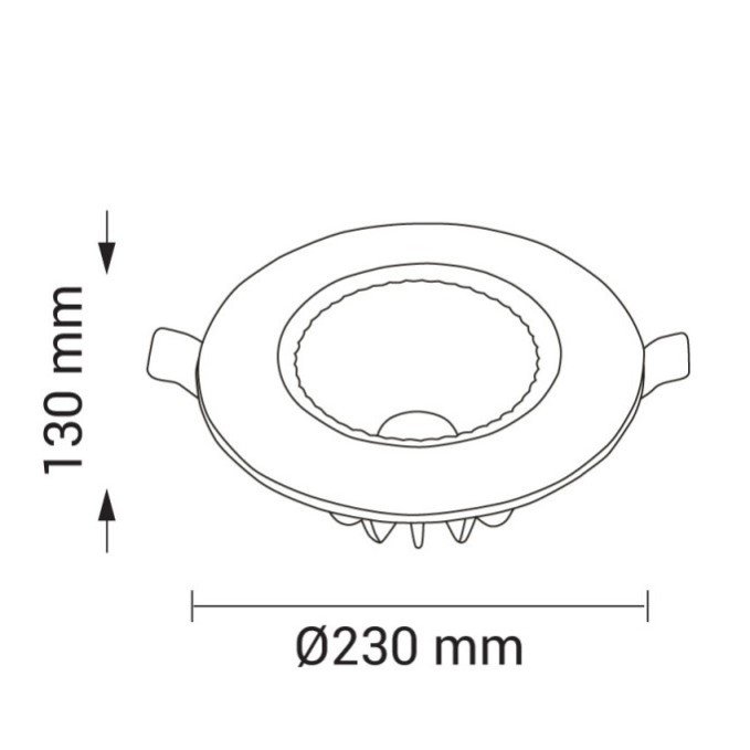 LED taškinis šviestuvas, TUV sertifikuotas, 60W, šalta balta šviesa