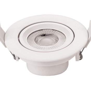 LED šviestuvas, apvalus, pasukamas, 5W, neutrali balta šviesa