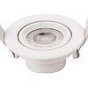 LED šviestuvas, apvalus, pasukamas, 5W, šilta balta šviesa