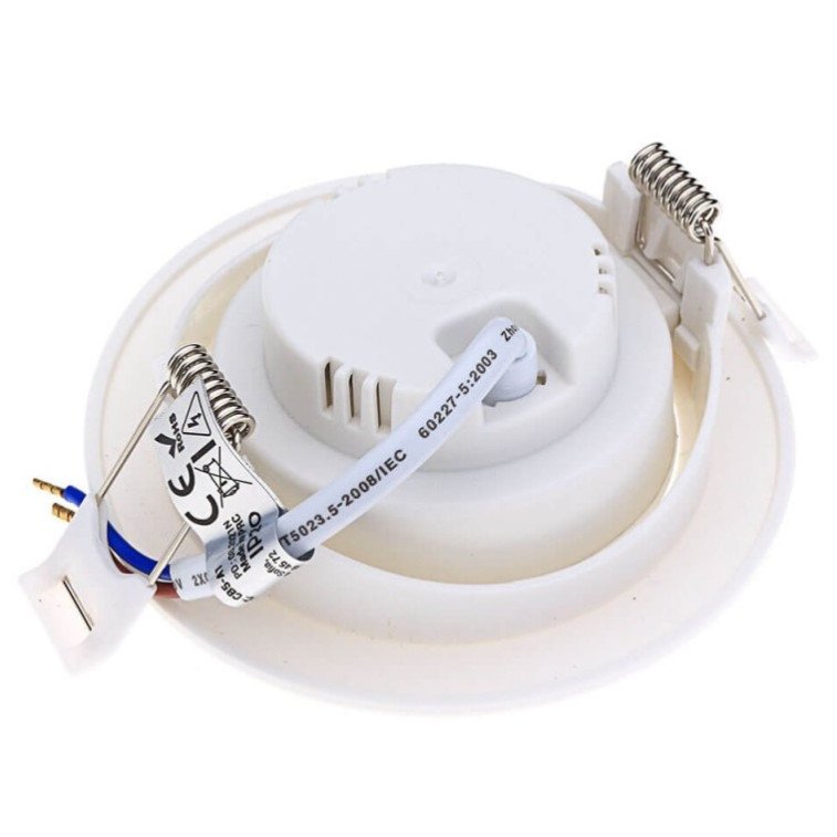 LED šviestuvas, apvalus, pasukamas, 5W, šilta balta šviesa