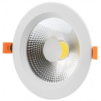LED taškinis šviestuvas, TUV sertifikuotas, 145°, 15W, šilta balta šviesa