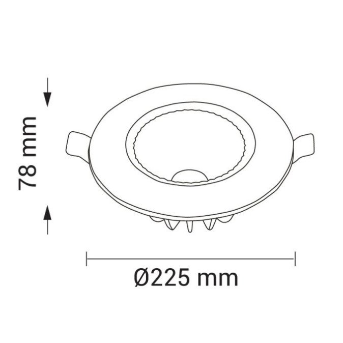 LED taškinis šviestuvas, TUV sertifikuotas, 145°, 30W, šilta balta šviesa LED taškinis šviestuvas, TUV sertifikuotas, 145°, 30W, šilta balta šviesa
