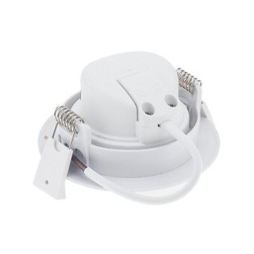 LED šviestuvas, apvalus, pasukamas, 7W, šilta balta šviesa