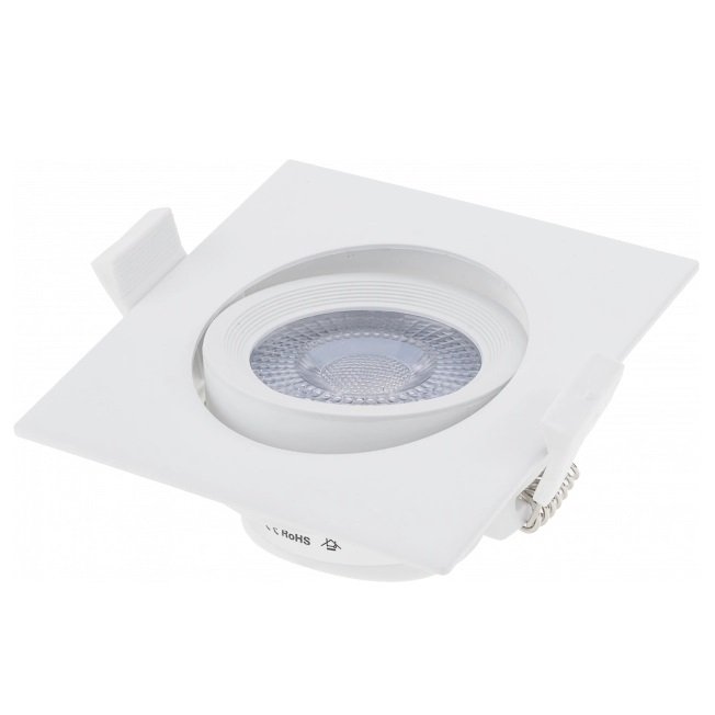 LED šviestuvas, kvadratinis, pasukamas, 7W, neutrali balta šviesa LED šviestuvas, kvadratinis, pasukamas, 7W, neutrali balta šviesa