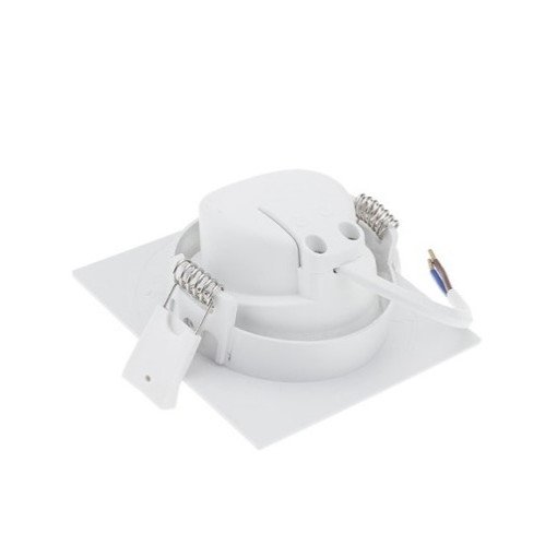 LED šviestuvas, kvadratinis, pasukamas, 7W, šilta balta šviesa LED šviestuvas, kvadratinis, pasukamas, 7W, šilta balta šviesa