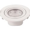 LED šviestuvas, apvalus, pasukamas, 10W, šalta balta šviesa