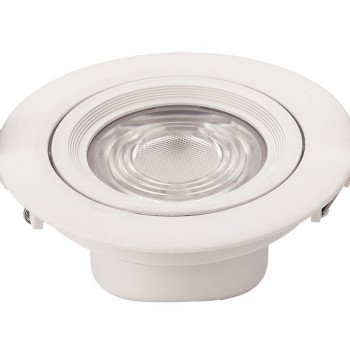 LED šviestuvas, apvalus, pasukamas, 10W, šalta balta šviesa