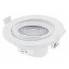 LED šviestuvas, apvalus, pasukamas, 10W, šalta balta šviesa