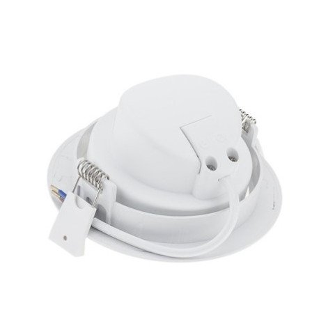 LED šviestuvas, apvalus, pasukamas, 10W, šalta balta šviesa