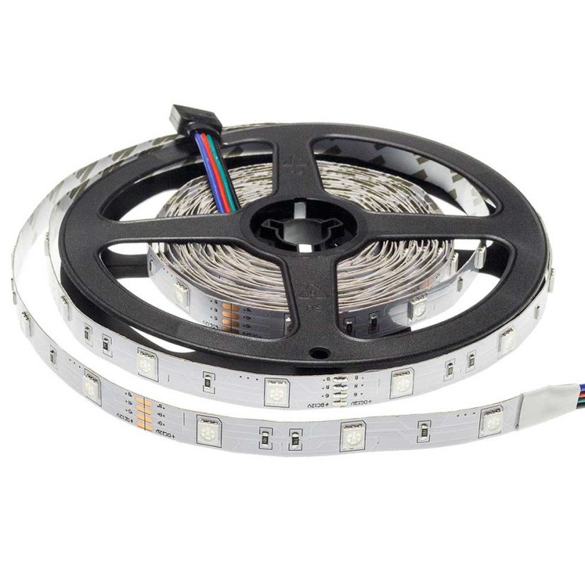 LED juosta, 7.2W/m, 500Lm/m, 12V, Pro, RGB spalvos LED juosta, 7.2W/m, 500Lm/m, 12V, Pro, RGB spalvos