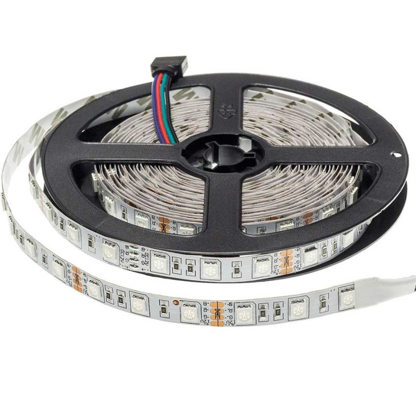 LED juosta, 14.4W/m, 1000Lm/m, 12V, Pro, RGBWW spalvos LED juosta, 14.4W/m, 1000Lm/m, 12V, Pro, RGBWW spalvos
