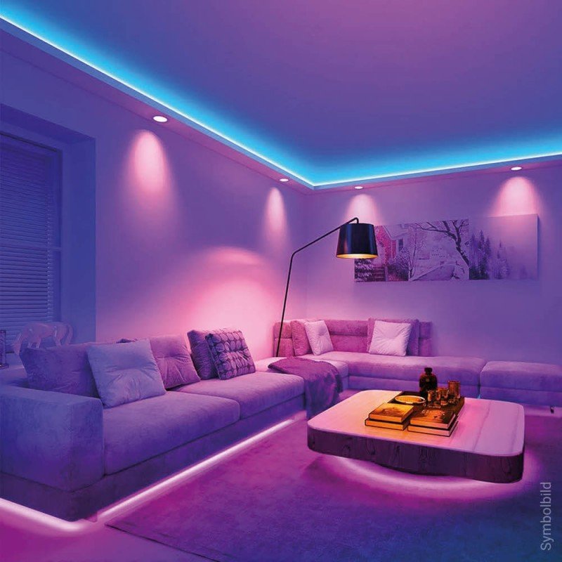 LED juosta, 14.4W/m, 1000Lm/m, 12V, Pro, RGBWW spalvos LED juosta, 14.4W/m, 1000Lm/m, 12V, Pro, RGBWW spalvos