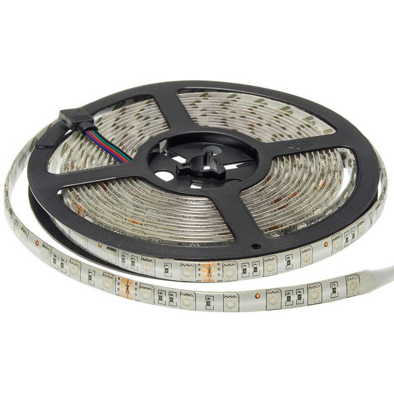 LED juosta, 14.4W/m, 1000Lm/m, 12V, Pro, IP54, RGB spalvos LED juosta, 14.4W/m, 1000Lm/m, 12V, Pro, IP54, RGB spalvos