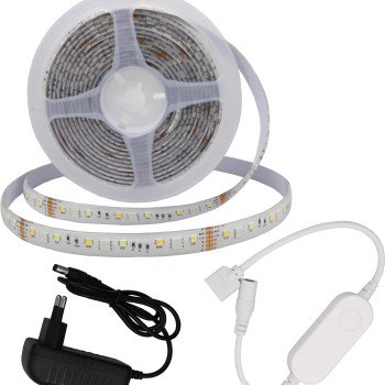 LED juostos rinkinys, 12V, Smart WiFi, Alexa, Google, CCT RGB spalvos