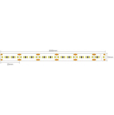 LED juosta, 22W/m, 1900Lm/m, 24V, šilta balta šviesa LED juosta, 22W/m, 1900Lm/m, 24V, šilta balta šviesa