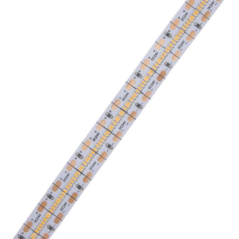 LED juosta, 38W/m, 3400Lm/m, 24V, šilta balta šviesa LED juosta, 38W/m, 3400Lm/m, 24V, šilta balta šviesa