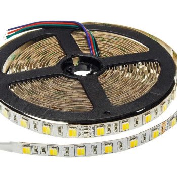 LED juosta, 16W/m, 800Lm/m, 24V, 3 metai garantija, šilta balta šviesa/šalta balta šviesa