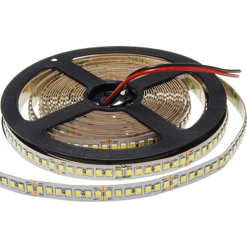LED juosta, 20W/m, 2100Lm/m, 24V, 3 metai garantija, IP65, šilta balta šviesa