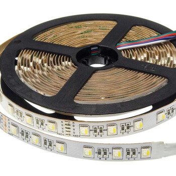 LED juosta, 9W/m, 950Lm/m, 24V, CCT + RGB spalvos