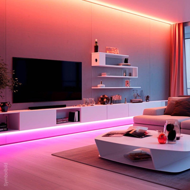 LED juosta, 9W/m, 950Lm/m, 24V, CCT + RGB spalvos LED juosta, 9W/m, 950Lm/m, 24V, CCT + RGB spalvos
