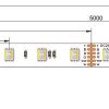 LED juosta, 9W/m, 950Lm/m, 24V, CCT + RGB spalvos LED juosta, 9W/m, 950Lm/m, 24V, CCT + RGB spalvos