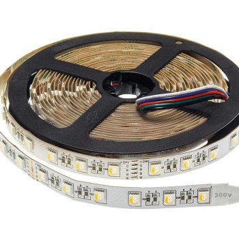 LED juosta, 16W/m, 1600Lm/m, 24V, 3 metai garantija, RGBW spalvos
