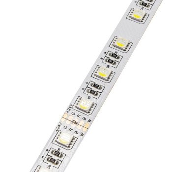 LED juosta, 16W/m, 1600Lm/m, 24V, 3 metai garantija, RGBWW spalvos