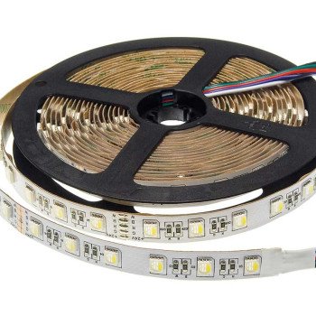 LED juosta, 16W/m, 1600Lm/m, 12V, 3 metai garantija, RGBWW spalvos