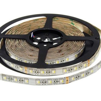 LED juosta, 16W/m, 1600Lm/m, 12V, 3 metai garantija, IP65, RGB spalvos
