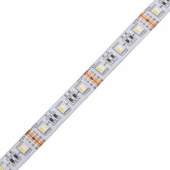 LED juosta, 16W/m, 1600Lm/m, 12V, 3 metai garantija, IP65, RGBWW spalvos
