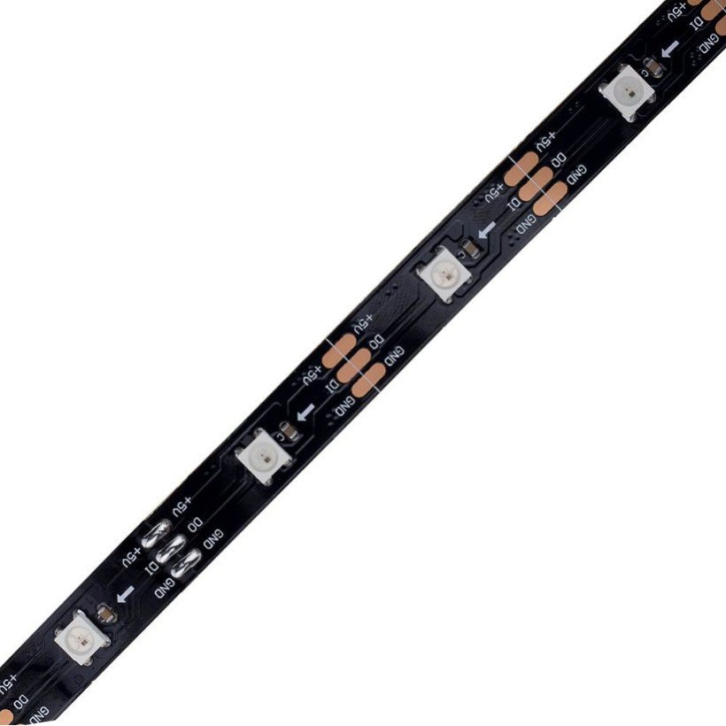LED juosta, 8W/m, 600Lm/m, 5V, adresuojama, RGB spalvos