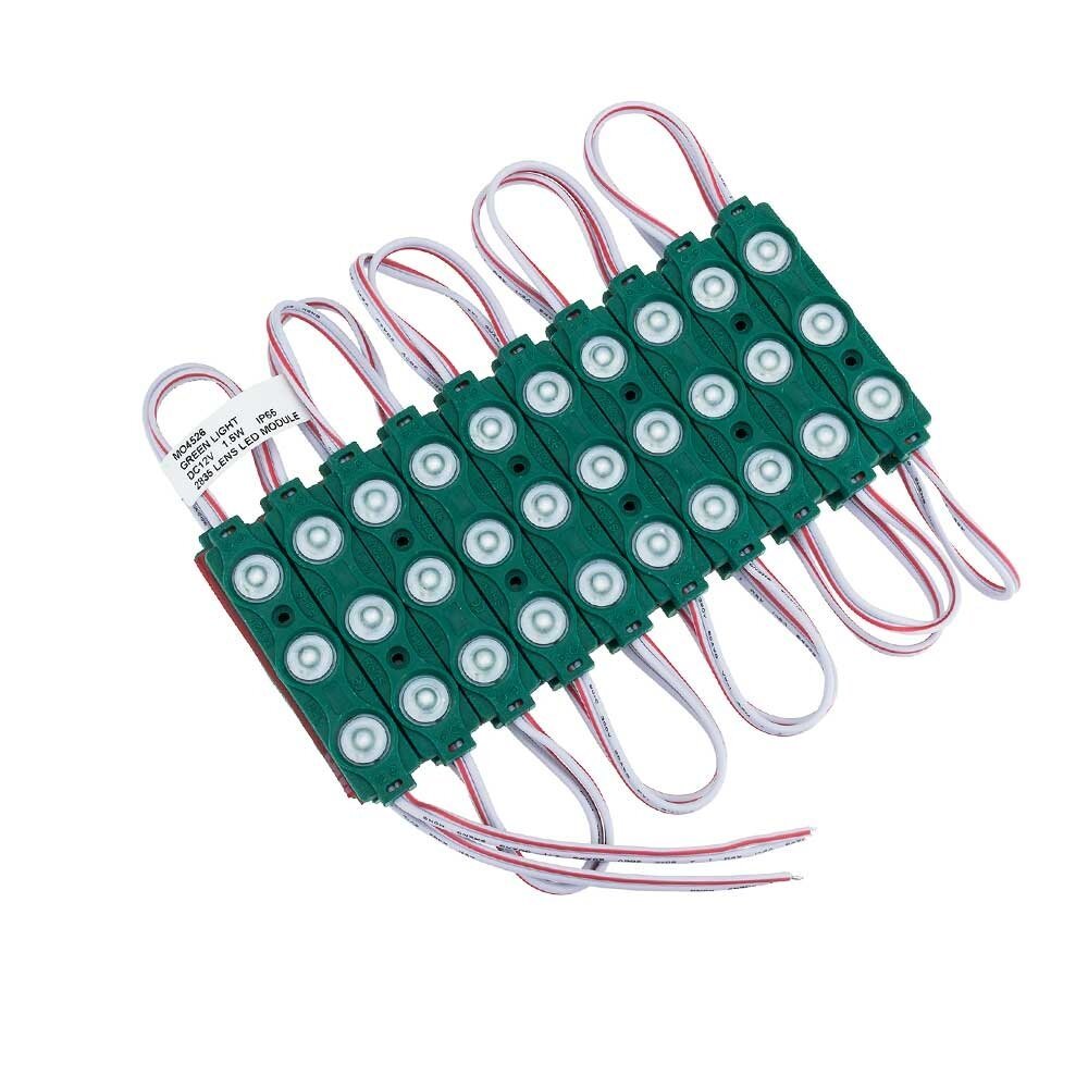 LED modulis, 1.5W, 120Lm, 12V, žalia šviesa