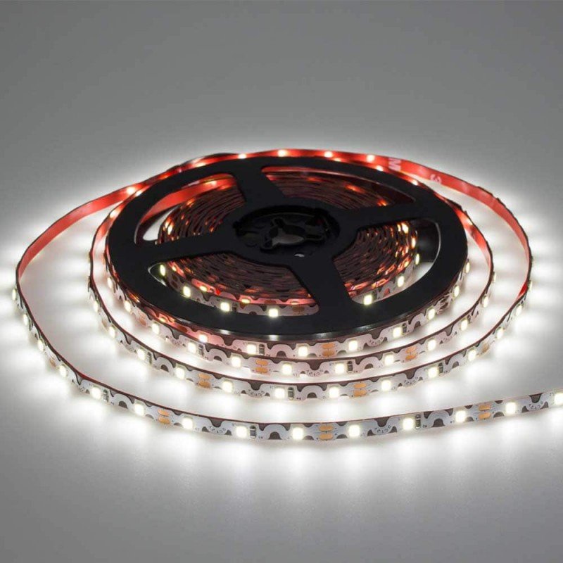LED S-juosta, 7.2W/m, 720Lm/m, 12V, šalta balta šviesa