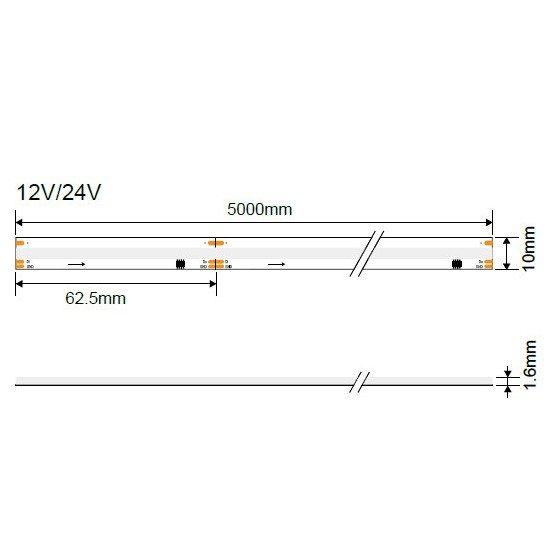 LED juosta, Magic Neon, 16W/m, 1100Lm/m, 24V, RGB spalvos