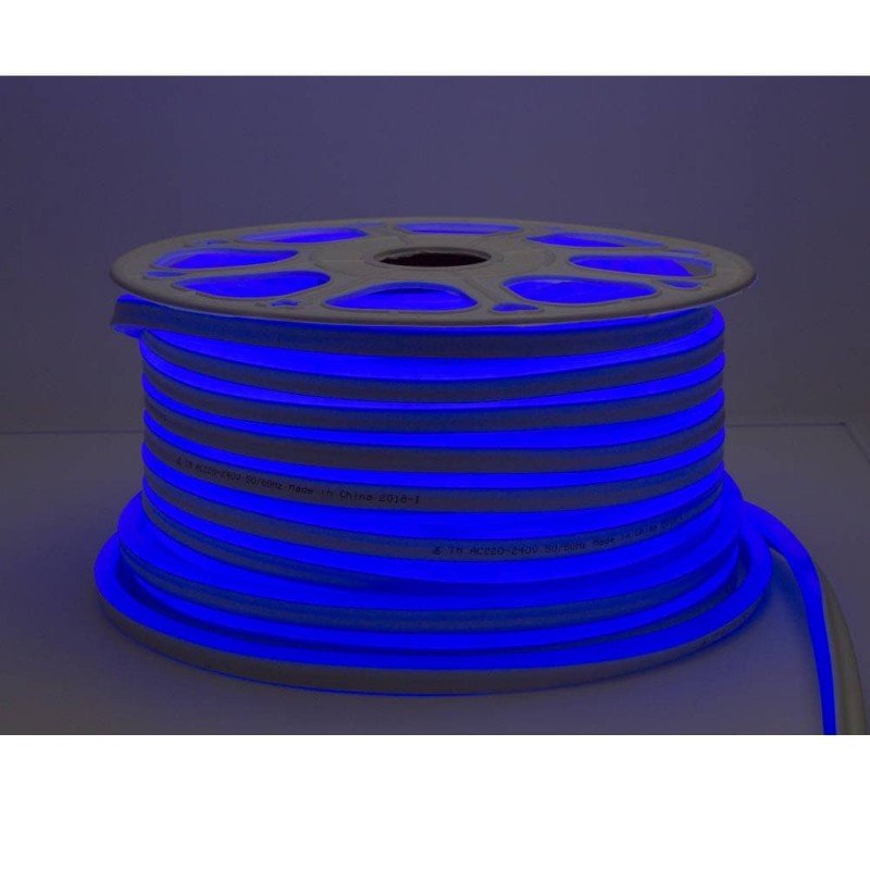LED juosta, Flex Neon, 8.5W/m, 300Lm/m, 220V, mėlyna šviesa