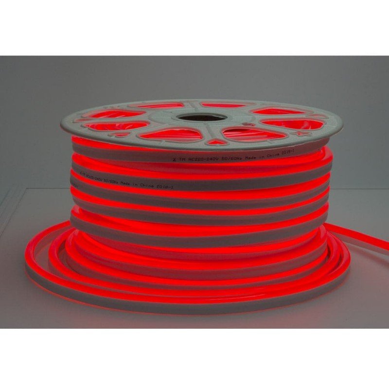 LED juosta, Flex Neon, 8.5W/m, 300Lm/m, 220V, raudona šviesa