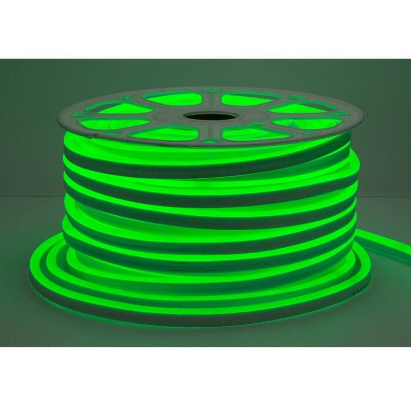 LED juosta, Flex Neon, 8.5W/m, 300Lm/m, 220V, žalia šviesa